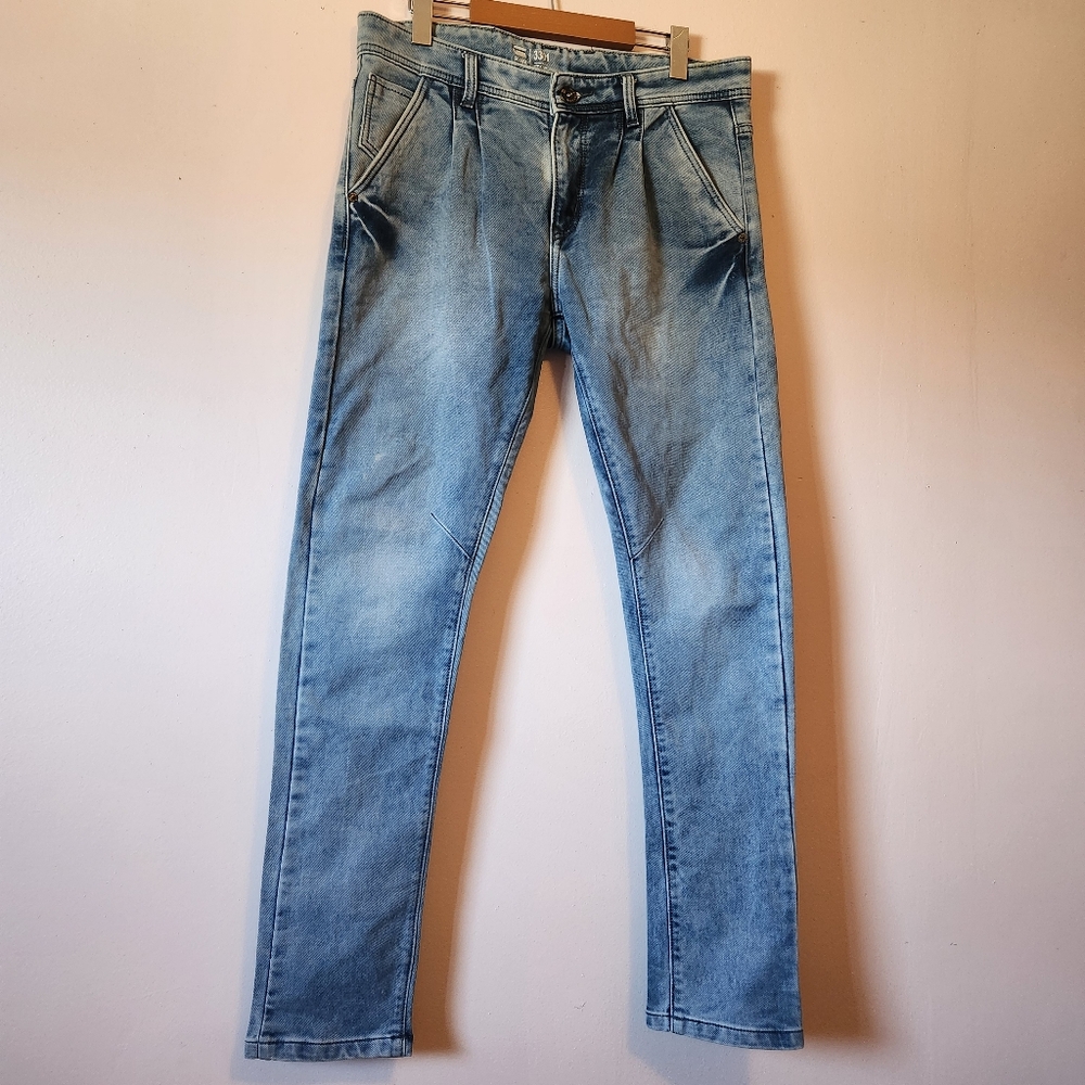 G-Star Raw 3301 Men's Straight Leg Jeans Light Wash Size 34x31 EUC
